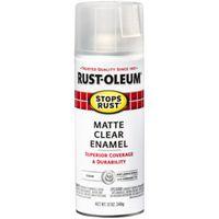 ENAMEL SPRAY RUST MAT CLR 12OZ
