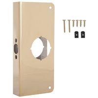DOOR REINFORCER 4X9IN BRASS