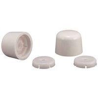 TOILET BOLT CAP ROUND WHITE