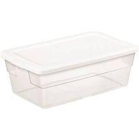 BOX STORAGE WHITE 6 QT