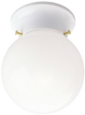 6" WHT Ceil Fixture