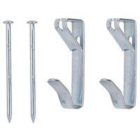 PICTURE HANGER W/NAIL 100LB ZP