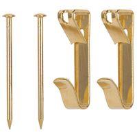 PICTURE HANGER 100LB POL BRASS