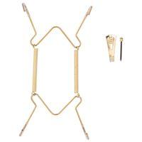 PLATE HANGER 5-7IN POL BRASS