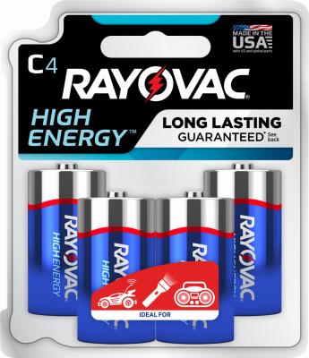 Rayo 4PK C Alk Battery