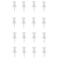 PUSH PINS CLEAR 16PC/CARD