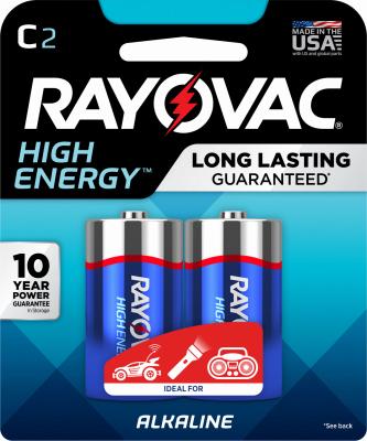 Rayo 2PK C Alk Battery