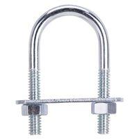 BOLT U STEEL 1/4X1-1/8X2.25 ZN