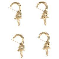 SAFETY HOOKS POL BRASS 7/8IN