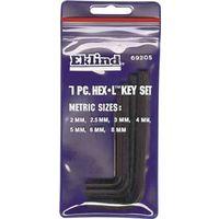 KEY HEX SET 7PC METRIC HEX-L