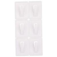 UTILITY HOOK PLASTIC ADH WHITE