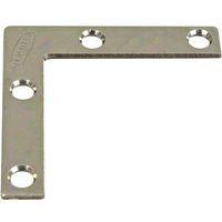 BRACE CORNER FLT STL 2X3/8 ZNC