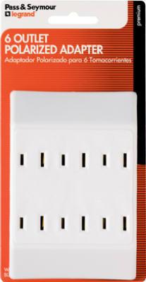 15A WHT POLAR 6 OUT TAP