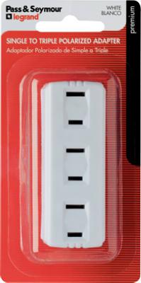 15A125V WHT TPL ADAPTER
