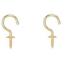 CUP HOOK SOLID BRASS 1-1/2IN