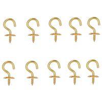 CUP HOOK SOLID BRASS 5/8IN
