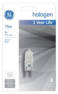 GE 75W T4 QTZ Halo Lamp