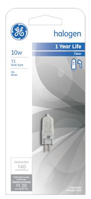 GE 10W T3 QTZ HALO LAMP