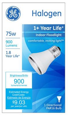 GE 75W Par16 Halo Lamp