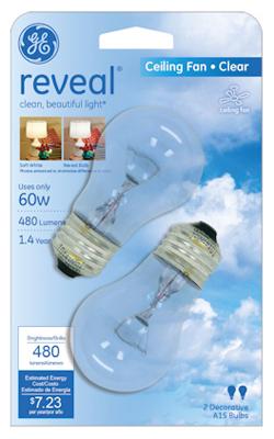 GE 2PK 60W Fan Bulb