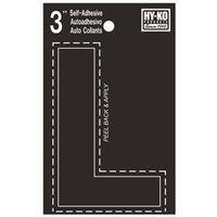 LETTER HOUSE L 3IN  VINYL BLK
