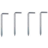 SQUARE SCREW HOOK 2-1/4IN ZP