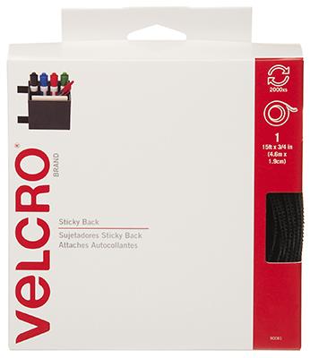 3/4x15 BLK Velcro Tape         *