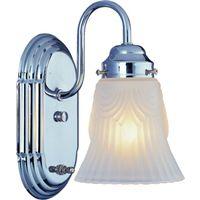 FIXTURE WALL 1LT CHROME MED BS