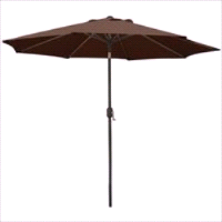 UMBRELLA MRKT CRNK STL CHOC9FT