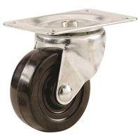 CASTER SWIVEL PLTE-MNT BLK 5IN