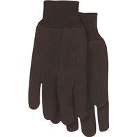 GLOVE JERSEY BROWN 6PR LARGE