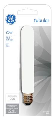 GE 25W CLR Tube Bulb