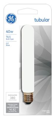 GE 40W CLR TUBE BULB