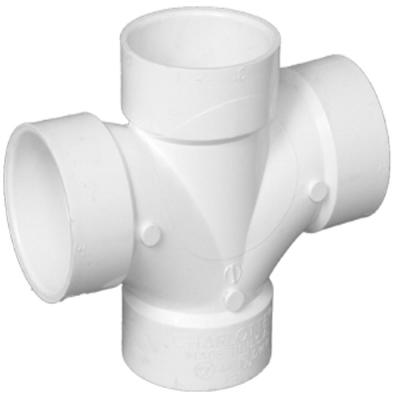 2" PVC DBL SANITAR TEE