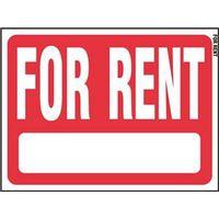 SIGN FOR RENT RED/WHITE24X18IN