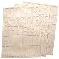 NUMBER/LETTER SET 2IN VNYL WHT