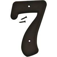 NUMBER HOUSE 7 PLASTIC 6IN BLK