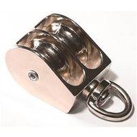 ROPE PULLEY SWVL DBL ZINC 1IN