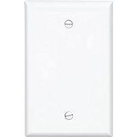 WALL PLATE 1GANG BLANK MID WHT