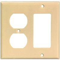 WALLPLATE 2G RECPT/DECR STD IV
