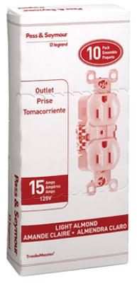 *RECEPTACLE DUPLEX ALMOND