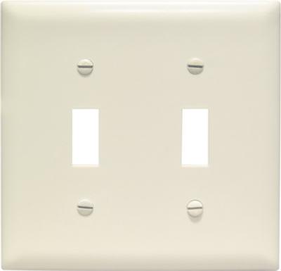 PLATE 2G SWITCH NYLON ALMOND