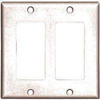 WALL PLATE ROCKER 2GANG WHITE