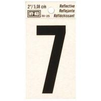 NUMBER HOUSE 7 2IN REFL BLK