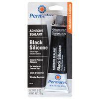 ADHESIVE SILICONE BLK 3OZ