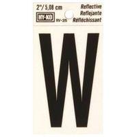 LETTER HOUSE W 2IN REFL BLK