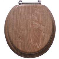 TOILET SEAT NATL OAK FNSH 17IN