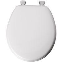 TOILET SEAT RND WD ENML WHITE