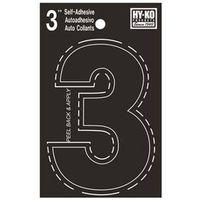 NUMBER HOUSE 3 3IN  VINYL BLK