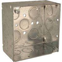 BOX OUTLET STL 4X2IN SQ WELDED